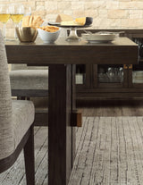 Burkhaus Dining Table detailed view of trestle base