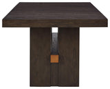 Burkhaus Dining Table viewed from head angle