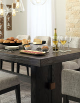Burkhaus Dining Table detailed view of tabletop edges