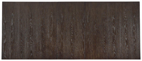 Burkhaus Dining Table top view highlighting wood grain