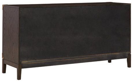 Burkhaus Dark Brown Dining Server back view