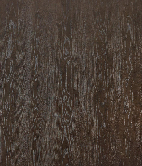 Burkhaus Dark Brown oak veneer finish close-up