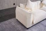 side angle of sofa with visible armrest design