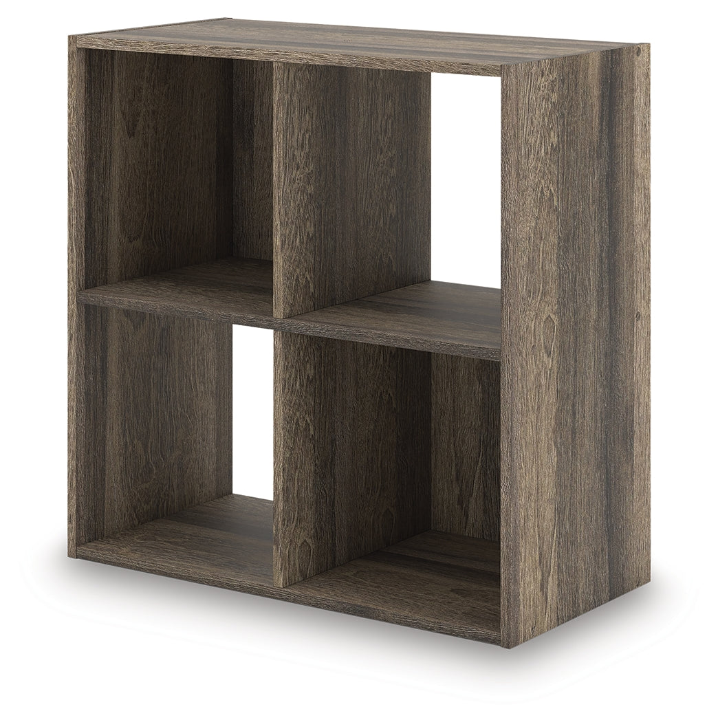 Alternate angled view of Shallifer organizer highlighting weathered finish