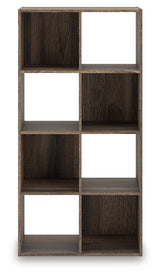 Shallifer brown 8-cube organizer front view