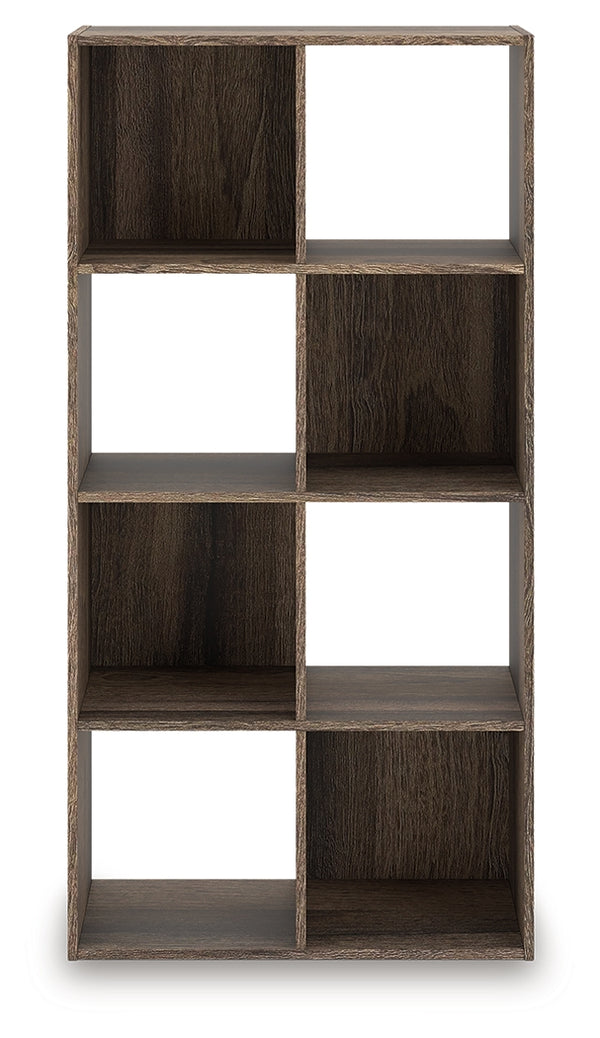Shallifer brown 8-cube organizer front view