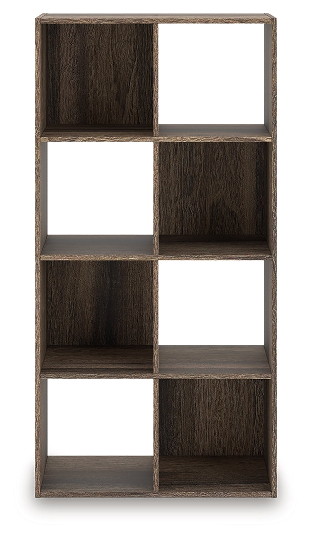 Shallifer brown 8-cube organizer front view
