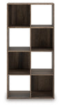 Shallifer brown 8-cube organizer front view