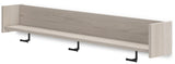 Socalle Light Natural Wall-Mounted Coat Rack with Shelf alternate angle