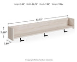 Socalle wall-mounted coat rack with shelf dimensions diagram