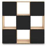 Back view of Piperton nine-cube organizer