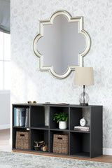 Langdrew Black Eight Cube Organizer - Ella Furniture