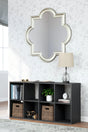 Langdrew Black Eight Cube Organizer - Ella Furniture