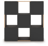 Piperton Charcoal Nine-Cube Organizer rear view
