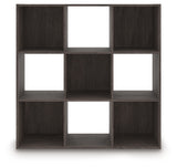 Piperton Charcoal Nine-Cube Organizer head-on view