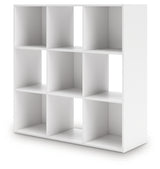 Onita Nine-Cube Organizer side view with white finish