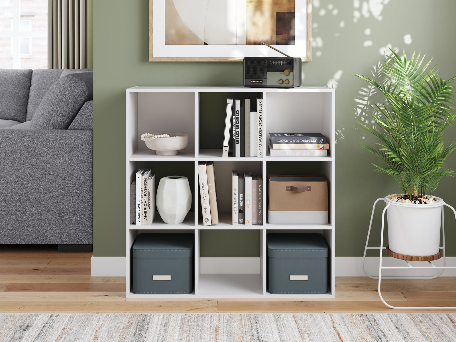 Onita White Nine Cube Organizer