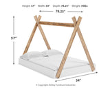 Piperton Bed dimension diagram