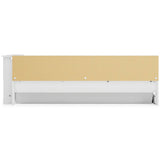 Piperton White Twin Bookcase Storage Bed - Ella Furniture