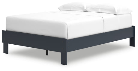 Simmenfort Full Platform Bed side close-up
