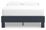 Simmenfort Full Platform Bed complete bed angle