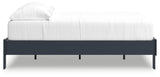 Simmenfort Full Platform Bed footboard and side view