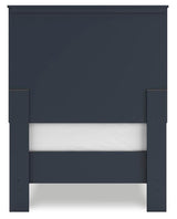Simmenfort Navy Blue Twin Platform Bed view 7