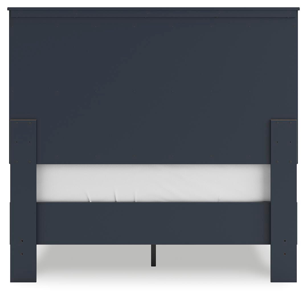 Simmenfort Navy Blue Full Platform Bed view 8