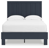 Simmenfort Navy Blue Full Platform Bed view 7