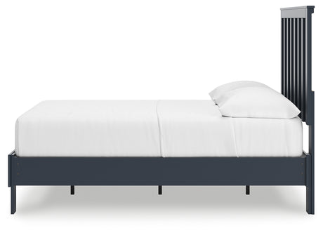 Simmenfort Full Platform Bed angled side view