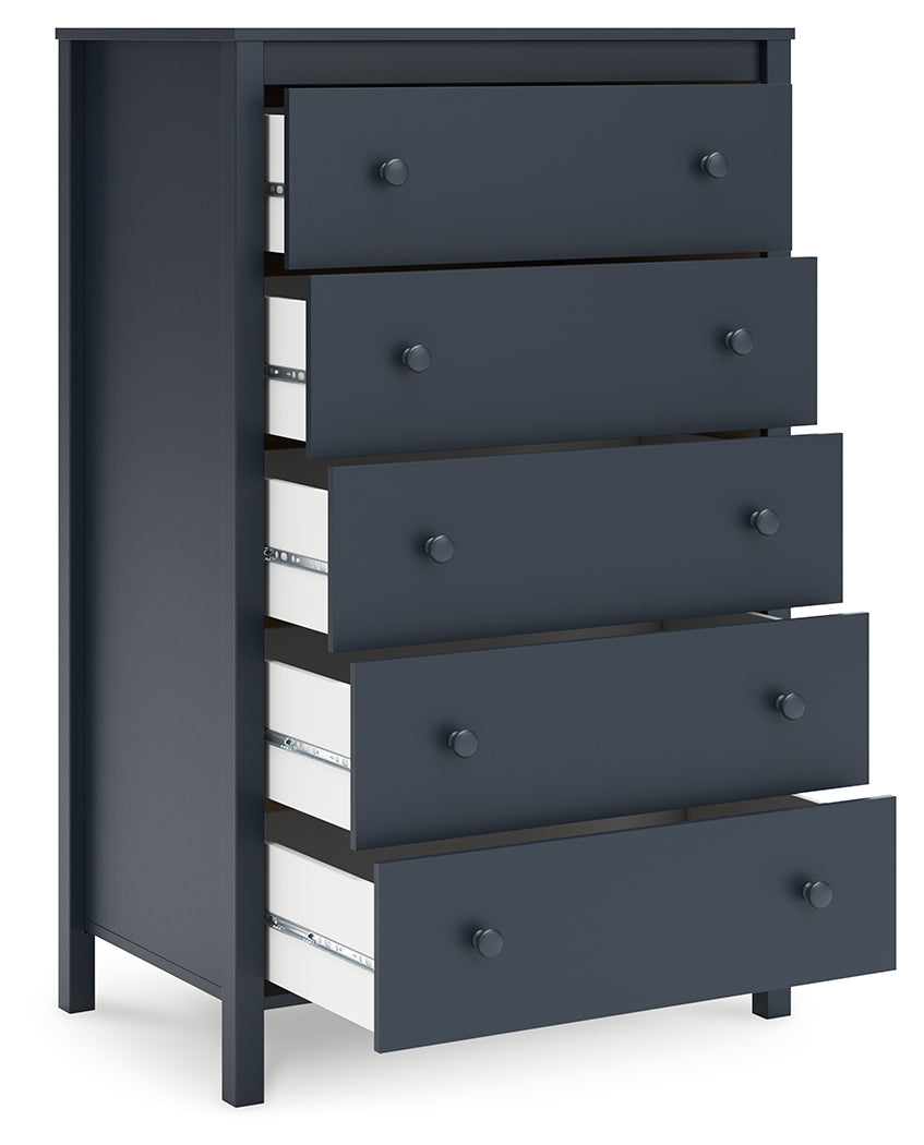Simmenfort chest of drawers drawer open view