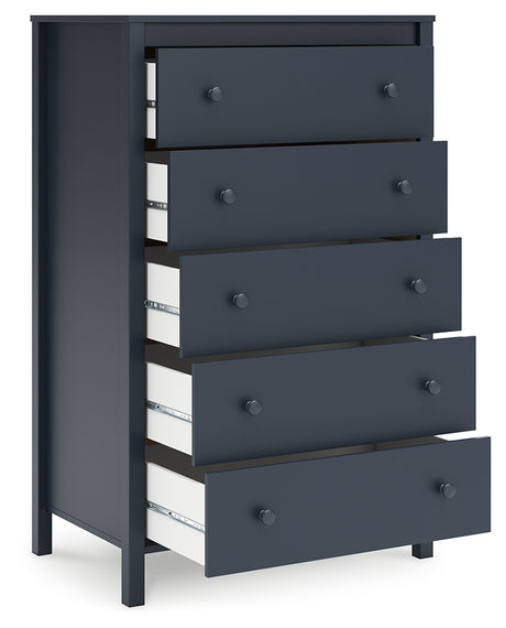 Simmenfort chest of drawers drawer open view