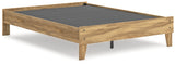 Bermacy Full Platform Bed frame side angled view