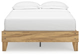 Back view of Bermacy Full Platform Bed frame