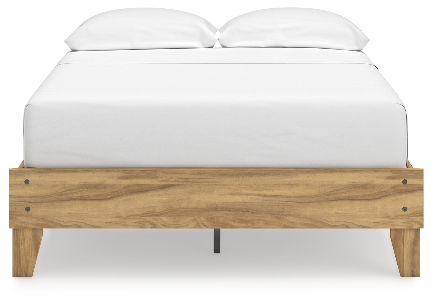 Back view of Bermacy Full Platform Bed frame