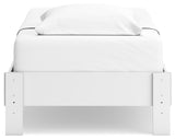 Back view of Hallityn Twin Platform Bed
