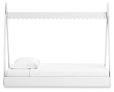 Hallityn White Twin Tent Bed side view
