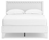 Full view of Hallityn platform bed headboard