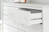 Hallityn White Dresser hardware detail