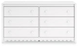 Hallityn White Dresser drawer construction detail