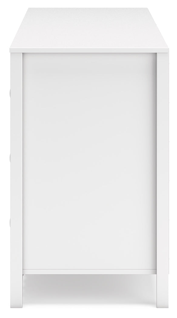 Hallityn White Dresser side alternate angle