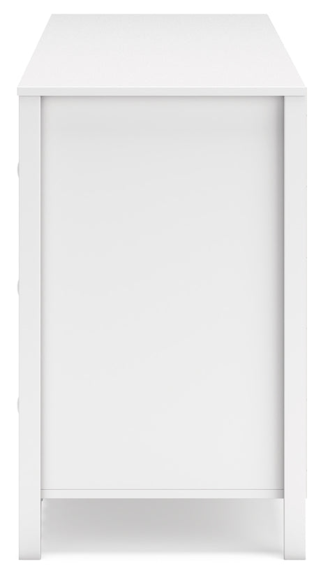 Hallityn White Dresser side alternate angle