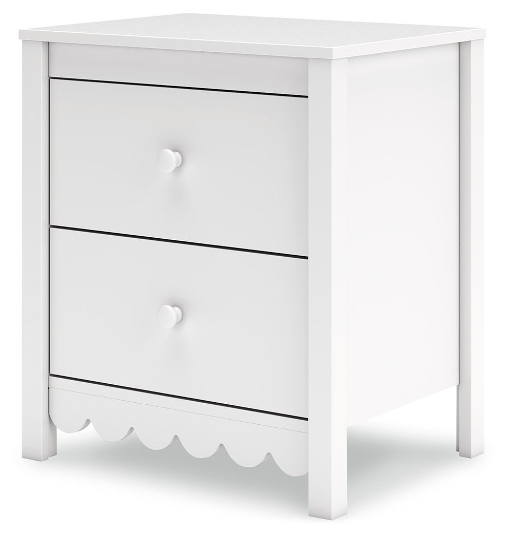 Alternate side angle of Hallityn Nightstand