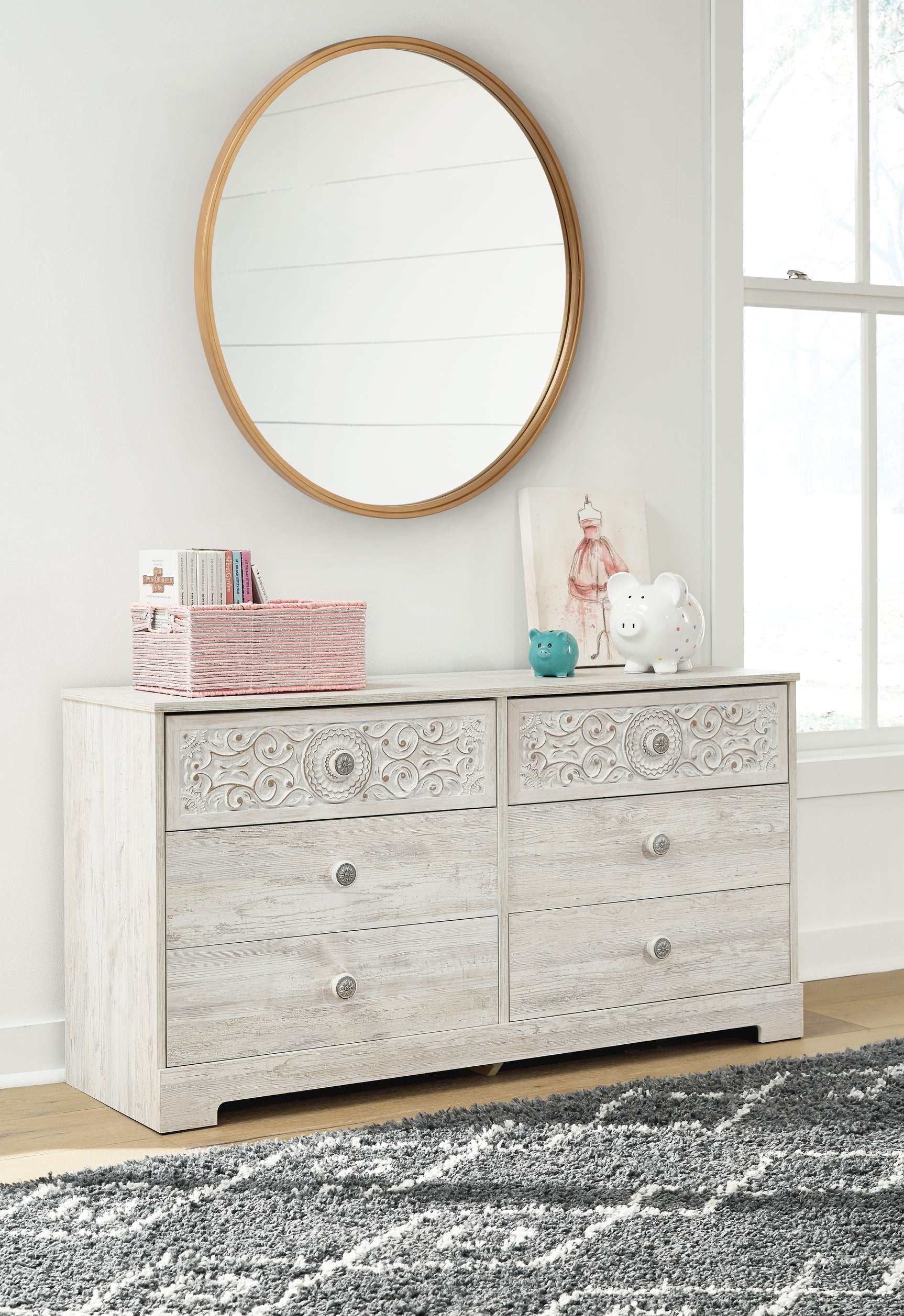 Paxberry dresser dimensions illustration