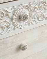 Paxberry dresser whitewashed wood texture close-up