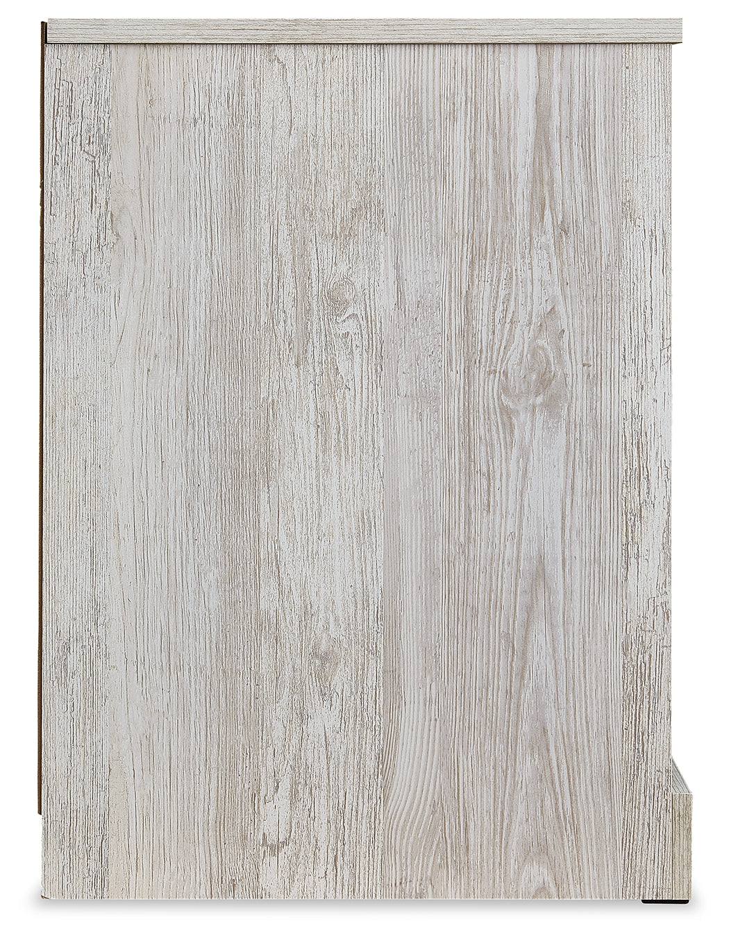 Paxberry Whitewash Nightstand side angle