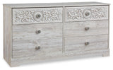 Paxberry dresser front angle with soft lighting