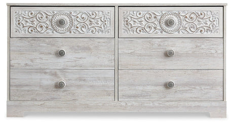 Paxberry dresser drawer interior open view