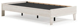 Socalle Light Natural Twin Platform Bed head-on view