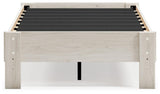 Socalle Light Natural Twin Platform Bed alternate side view
